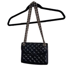 Rebecca Minkoff Black Quilted Affair Mini Crossbody Bag